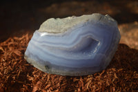 Polished One Side Polished Blue Lace Agate Specimens  x 6 From Nsanje, Malawi - Toprock Gemstones and Minerals 