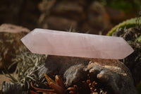 Polished Double Terminated Pink Rose Quartz Points  x 4 From Ambatondrazaka, Madagascar - TopRock