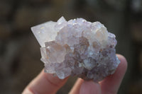 Natural Spirit Amethyst Cactus Quartz Clusters x 12 From Boekenhouthoek, South Africa