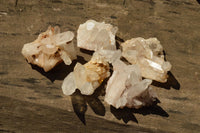 Natural Small Mixed Quartz Clusters  x 5 From Madagascar - TopRock