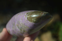 Polished Purple Stichtite & Serpentine Standing Free Forms  x 2 From Barberton, South Africa - Toprock Gemstones and Minerals 