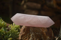 Polished Double Terminated Pink Rose Quartz Points  x 4 From Ambatondrazaka, Madagascar - TopRock