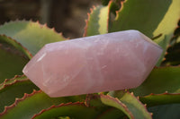 Polished Gemmy Double Terminated Rose Quartz Points x 4 From Ambatondrazaka, Madagascar