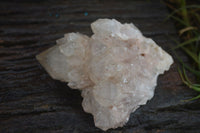 Natural Cascading White Phantom Quartz Clusters  x 6 From Luena, Congo - Toprock Gemstones and Minerals 