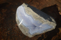 Polished One Side Polished Blue Lace Agate Specimens  x 6 From Nsanje, Malawi - Toprock Gemstones and Minerals 