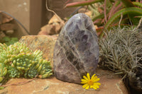 Polished Smokey Amethyst Standing Free Forms  x 1 From Madagascar - TopRock