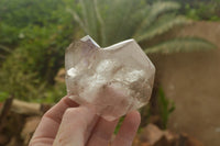 Polished Gorgeous Smokey Window Quartz Crystals  x 3 From Madagascar - TopRock