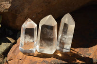 Polished Clear Quartz Crystal Points x 24 From Madagascar - TopRock