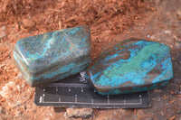 Polished Blue Shattuckite Free Forms  x 6 From Kaokoveld, Namibia - Toprock Gemstones and Minerals 