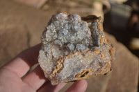 Natural Clear Hematoid Quartz With Goethite Inclusions x 13 From Zambia