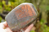 Polished  Labradorite Standing Free Forms With Purple & Gold Flash  x 2 From Tulear, Madagascar - TopRock