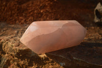 Polished Gemmy Double Terminated Rose Quartz Points x 4 From Ambatondrazaka, Madagascar