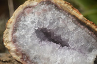 Natural Amethyst Crystal Centred Geodes  x 4 From Zululand, South Africa - TopRock