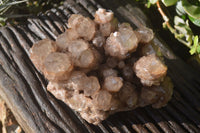 Natural Smokey Phantom Quartz Clusters x 2 From Luena, Congo