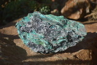 Natural Drusy Coated Chrysocolla Dolomite Specimens x 3 From Laputa Mine, Congo