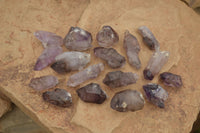 Natural Skeletal Smokey Amethyst Crystals  x 20 From Chiredzi, Zimbabwe