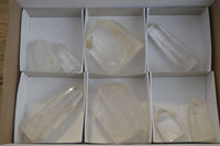 Polished Clear Quartz Crystal Points  x 8 From Madagascar