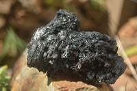 Natural Schorl Black Tourmaline & Smokey Quartz Specimens x 2 From Erongo Mountains, Namibia - TopRock