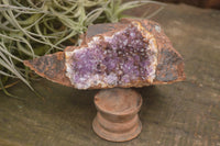 Natural Amethyst Crystal Centred Geodes  x 4 From Zululand, South Africa - TopRock