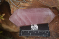 Polished Double Terminated Pink Rose Quartz Points  x 4 From Ambatondrazaka, Madagascar - TopRock