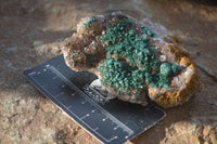 Natural Rare Ball Malachite On Drusy Quartz & Dolomite Matrix  x 2 From Kambove, Congo