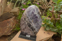 Polished Smokey Amethyst Standing Free Forms  x 1 From Madagascar - TopRock