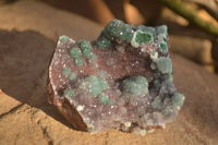 Natural Drusy Coated Ball Malachite On Dolomite Specimens  x 2 From Likasi, Congo