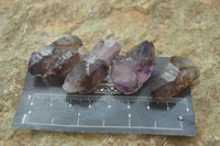 Natural Skeletal Smokey Amethyst Crystals  x 20 From Chiredzi, Zimbabwe