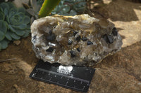 Natural Schorl Black Tourmaline & Smokey Quartz Specimens x 2 From Erongo Mountains, Namibia - TopRock