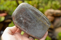 Polished  Labradorite Standing Free Forms With Purple & Gold Flash  x 2 From Tulear, Madagascar - TopRock