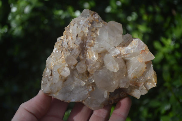 Natural Red Hematoid Quartz Clusters x 3 From Karoi, Zimbabwe