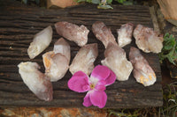 Natural Red Hematoid Quartz Specimens x 12 From Karoi, Zimbabwe - TopRock