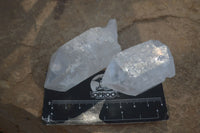 Natural Single Clear Quartz Crystals  x 12 From Mpika, Zambia - Toprock Gemstones and Minerals 