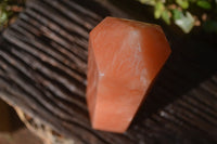 Polished Orange Twist Calcite Tower x 1 From Maevantanana, Madagascar