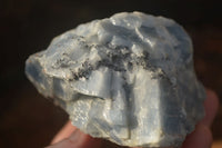 Natural Sky Blue Calcite Specimens With Hematite Spots  x 4 From Spitzkop, Namibia - Toprock Gemstones and Minerals 