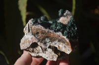 Natural Rare Ball Malachite On Drusy Quartz & Dolomite Specimen x 1 From Kambove, Congo