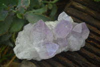 Natural Jacaranda Amethyst Clusters  x 3 From Mumbwa, Zambia - Toprock Gemstones and Minerals 