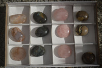 Polished Lovely Mixed Selection Of Palm Stones  x 12 From Madagascar - TopRock