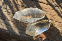 Polished Double Terminated Semi Optic Quartz Crystals  x 12 From Madagascar - TopRock