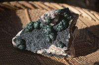 Natural Rare Ball Malachite On Drusy Quartz & Dolomite Specimen x 1 From Kambove, Congo