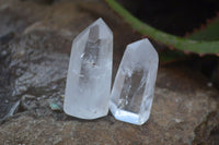 Polished Clear Quartz Crystal Points  x 8 From Madagascar