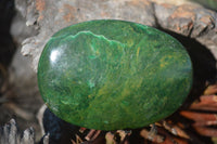 Polished Green Verdite Palm Stones (Two With Ruby) x 12 From Zimbabwe - Toprock Gemstones and Minerals 