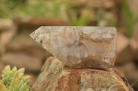 Polished Gorgeous Smokey Window Quartz Crystals  x 3 From Madagascar - TopRock