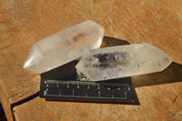 Polished Double Terminated Semi Optic Quartz Crystals  x 12 From Madagascar - TopRock