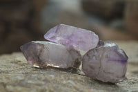 Natural Skeletal Smokey Amethyst Crystals  x 20 From Chiredzi, Zimbabwe