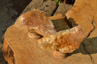 Natural Golden Limonite Quartz Clusters  x 3 From Mwinilunga, Zambia - TopRock