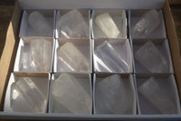 Polished Clear Quartz Crystal Points x 12 From Madagascar