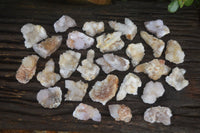 Natural Small White Spirit Fairy Quartz Clusters x 45 From Boekenhouthoek, South Africa