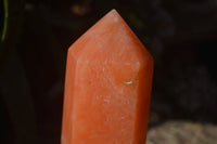 Polished Orange Twist Calcite Tower x 1 From Maevantanana, Madagascar