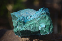 Natural Stunning Malacholla (Malachite & Chrysocolla) Specimens  x 4 From Kulukuluku, Congo